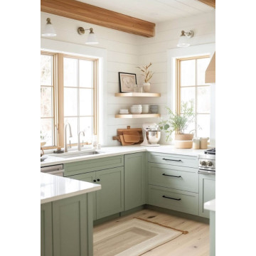 Green Kitchen Cabinets